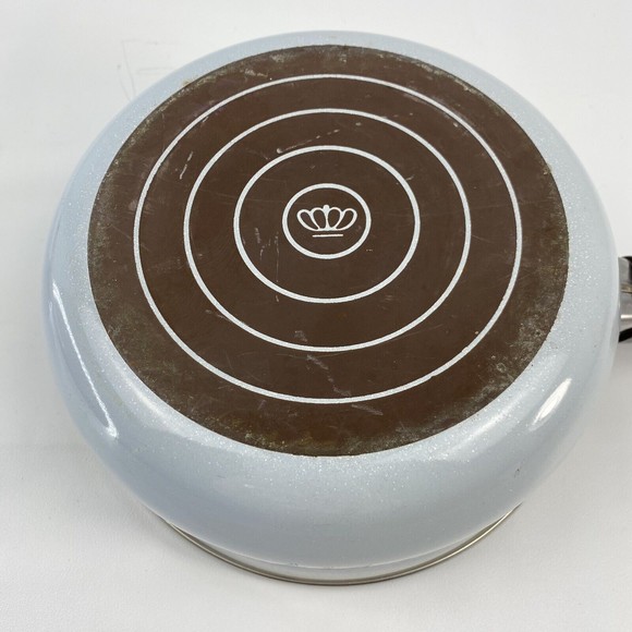 Saucepan 1.5 Quart With Lid Crowning Fashion Spring Bouquet Pattern Vintage Flaw - Picture 11 of 14